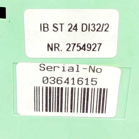 Interbus-st digital output module IB ST 24 DI32/2 Used