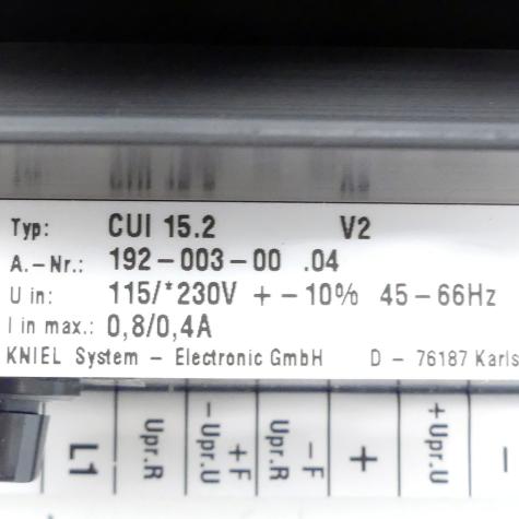 Linearregler CUI 15.2 Neu OVP
