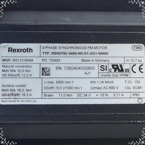 Servomotor MSK076C-0450-NN-S1-UG1-NNNN Gebraucht