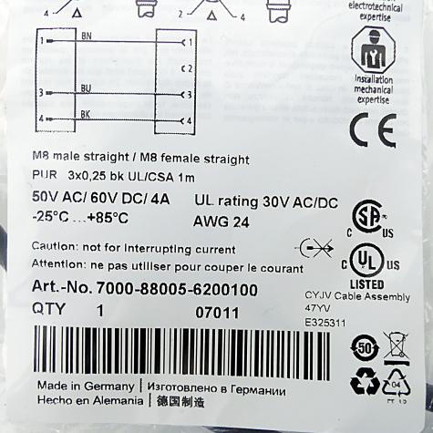 EOL - M8 St. 0° / M8 Bu. 0° A-kod.  New FS