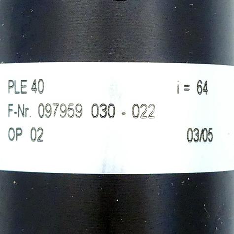 Planetengetriebe PLE40 i=64  Neu