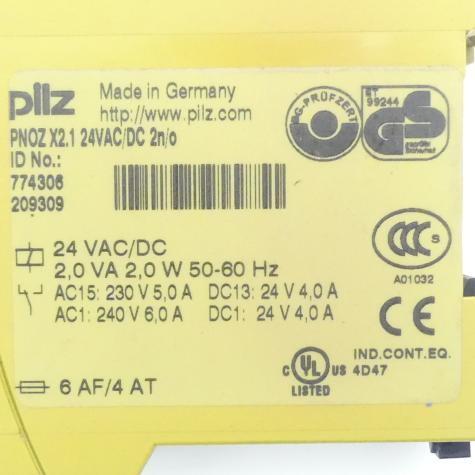 Safety Relay PNOZ X2.1 Used