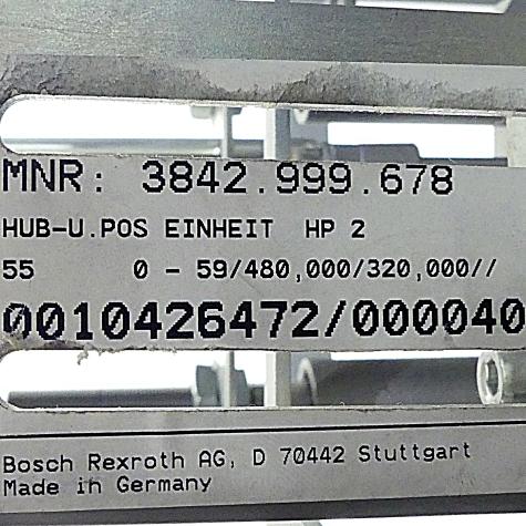 Hubpositioniereinheit Hub Gestell mit Zylinder  Gebraucht