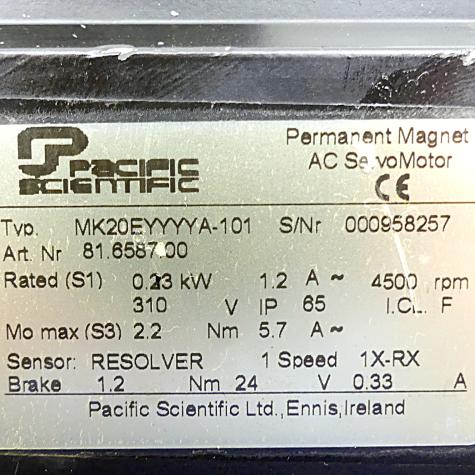 Permanentmagnet-AC-Servomotor MK20EYYYYA-101 Gebraucht