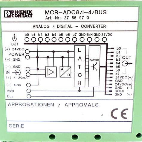 Überwachungsbaustein MCR-ADC 8-I- 4-BUS Gebraucht