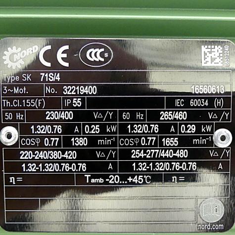 Getriebemotor SK 71S/4 Neu