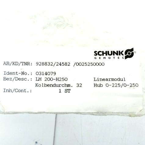 Linearmodul LM 200-H250 Neu
