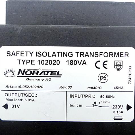 saftey isolating transformer 102020 New