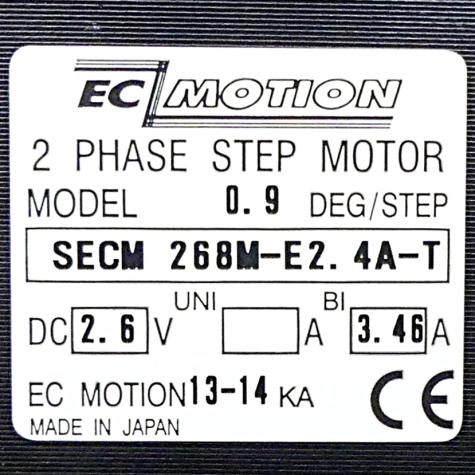 NEMA23 2-Phasen-Schrittmotor 0.9° 1.45Nm Anschlußkasten 2.45A Frontwelle:6.35mm  Neu OVP