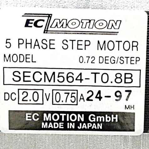 SIZE60 5-phase stepper motor 0.72° 0.42Nm Strands: 10 0.75A 2 shaft ends: 8mm  New FS