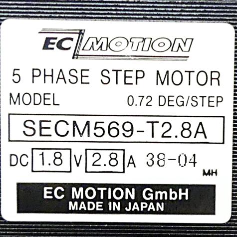 SIZE60 5-phase stepper motor 0.72° 1.66Nm Strands: 10 2.8A Front shaft: 8mm  New FS