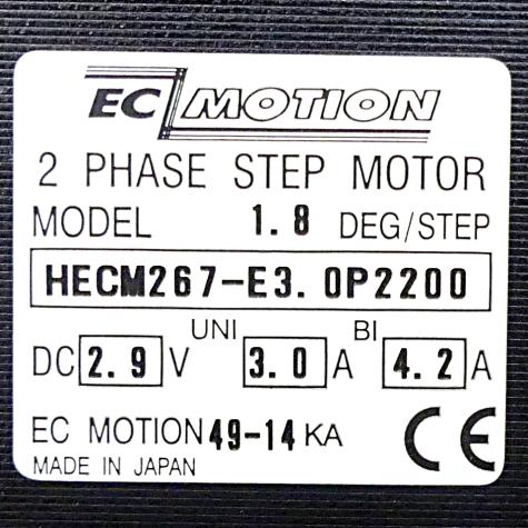 NEMA24 2-Phasen-Schrittmotor 1.8° 1.75Nm Litzen:8 3.0A Frontwelle: 8mm  Neu OVP
