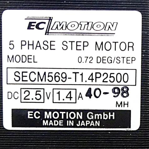 SIZE60 5-Phasen-Schrittmotor 0.72° 1.66Nm Litzen:10 1.4A Frontwelle:8mm Encoder Line Driver  Neu OVP