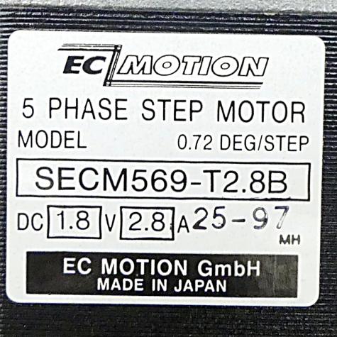 SIZE60 5-phase stepper motor 0.72° 1.66Nm Strands: 10 2.8A 2 shaft ends: 8mm  New FS