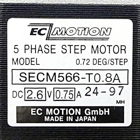 SIZE60 5-Phasen-Schrittmotor 0.72° 0.83Nm Litzen:10 0.8A Frontwelle:8mm  Neu OVP