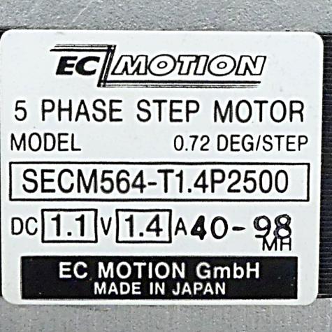 SIZE60 5-Phasen-Schrittmotor 0.72° 0.42Nm Litzen:10 1.4A Frontwelle:8mm Encoder Line Driver  Neu OVP