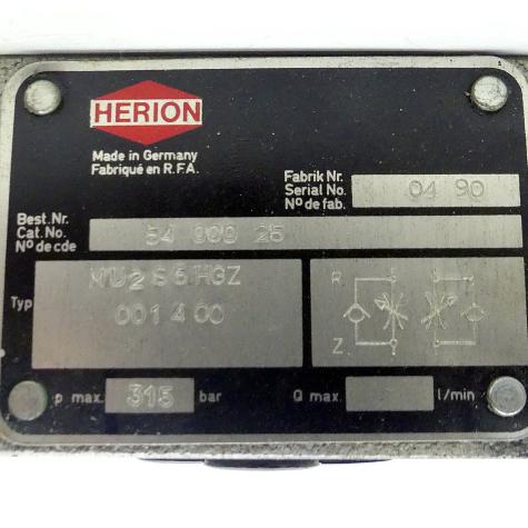 Hydraulic valve MU2S6HGZ001400 Used