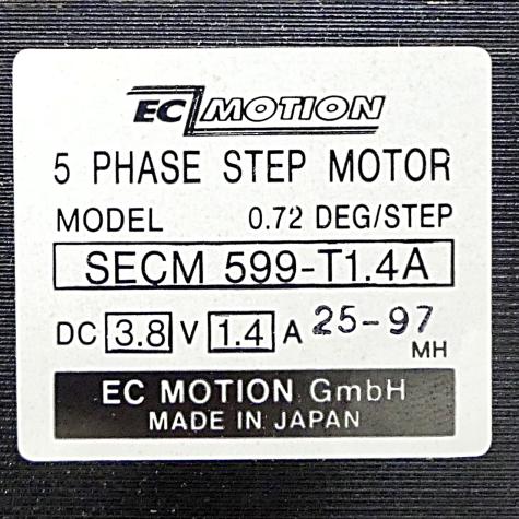 SIZE90 5-Phasen-Schrittmotor 0.72° 4.1Nm Litzen:10 1.4A Frontwelle:12mm  Neu OVP