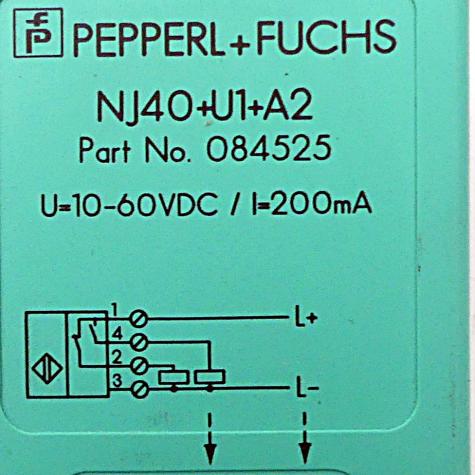 Sensor Näherungsschalter induktiv NJ40+U1+A2 Gebraucht