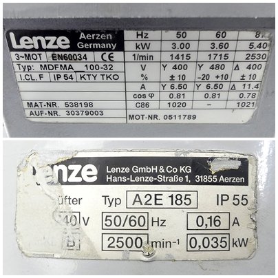 Drehstrommotor mit Lüfter  Gebraucht