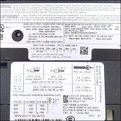 Leistungsschalter 3RV2011-0CA10 