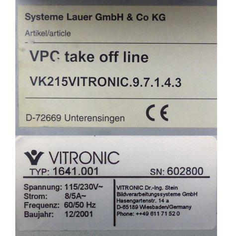 Control Panel 1641.001 Used
