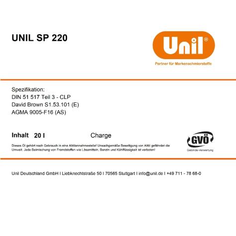 Gear oil SP 220  