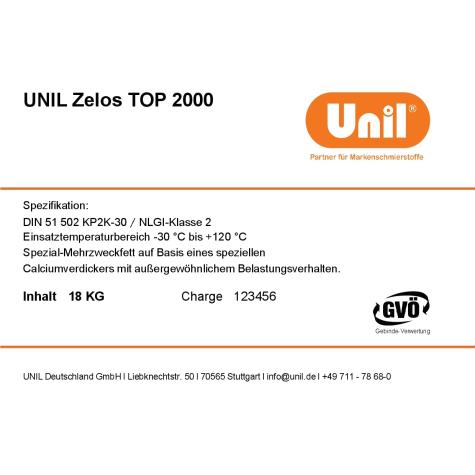 Special multi-purpose grease Zelos TOP 2000  