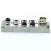 Verteiler MVP-Metall, 8xM12, 5pol, Steck. M23 19pol.  Gebraucht