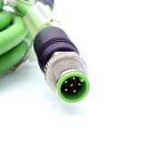Sensorleitung M12 St. 0° / M12 Bu. 0° A-kod. geschirmt  Neu