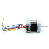 NEMA08 2-phase stepper motor 1.8° 0.014Nm Strands: 4 0.5A 2 shaft ends: 4mm  New FS