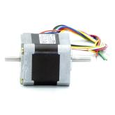 NEMA17 2-Phasen-Schrittmotor 1.8° 0.32Nm Litzen:6 0.4A 2-Wellenenden:5mm  Neu OVP