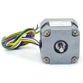 NEMA17 2-Phasen-Schrittmotor 0.9° 0.08Nm Litzen:6 0.3A 2-Wellenenden:5mm  Neu OVP