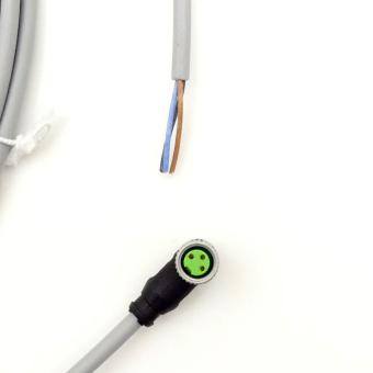 M8 female 90° A-cod. with cable 