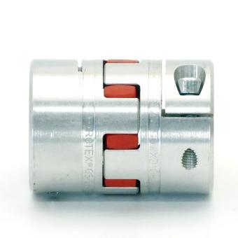 Claw coupling w. clamping hubs 