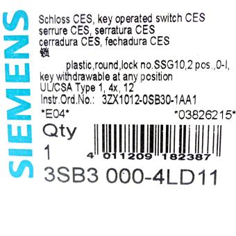 Key operated switch CES 