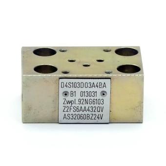 Hydraulic throttle check valve with electrical control 