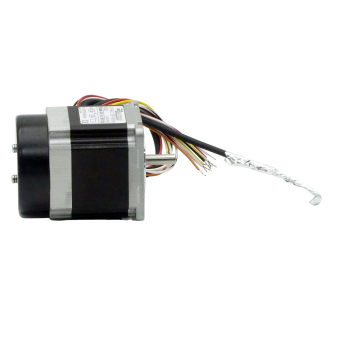 NEMA23 2-phase stepper motor 1.8° 0.9Nm Strands: 8 2.0A Front shaft: 6.35mm Encoder line driver  