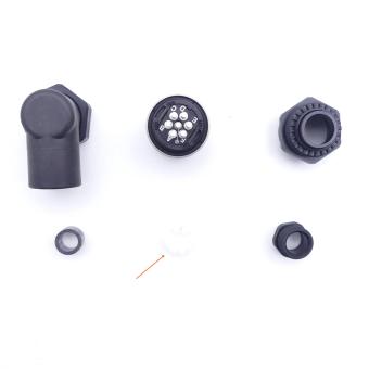 6-pin cable socket; angled.  New FS