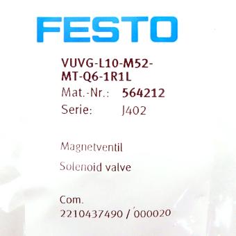 Magnetventil VUVG-L10-M52-MT-Q6-1R1L 