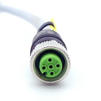 M12 St. 0° / M12 Bu. 0° A-kod. geschirmt 