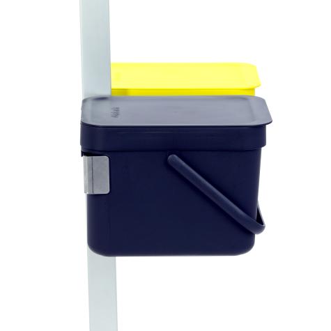 2 St. Mülleimer à 6 Liter incl. Halter  Neu