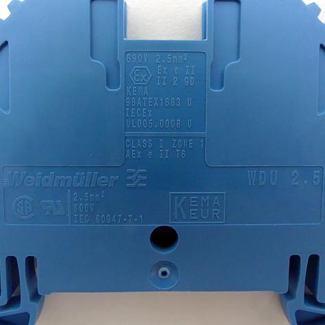 100 x Pass terminal WDU 2.5 BL WDU 2.5 BL 1020080000 New FS