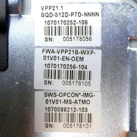 IndraControl VPP 21 VPP21.1BQD-512D-P7D-NNNN Used