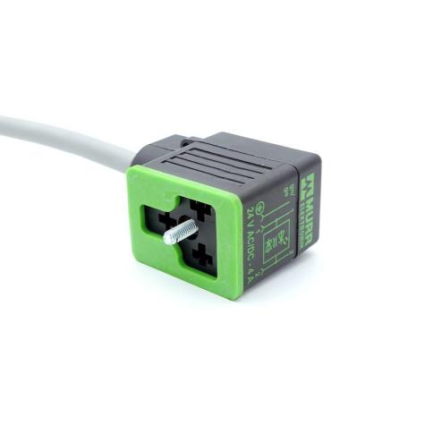 Ventilstecker MSUD B-10mm mit Kabel PUR-JZ 3x0,75 gre< UL,CSA+ drag chain 3m Neu OVP