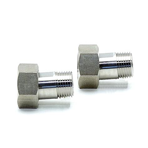 2 Pieces Srew- in adapter for flow sensor G3/4-R1/2/V4A New