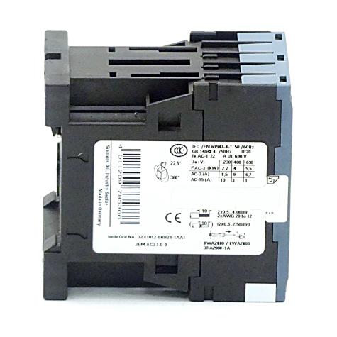 Leistungsschütz 3RT2016-2BB41  Neu