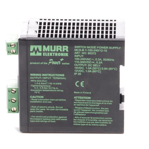 MCS-B switching power supply 1-phase  Refurbished
