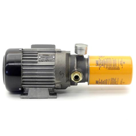 Three-phase motor w. Hydraulic filter  Used