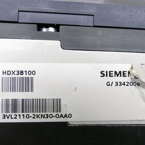 Switch HDX3B100, 3VL2115-3RR30-0AA0, 3VL9210-7KN30 Used